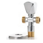 Two outlet angle valve