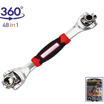 MLD TWS-WS09 360 Degree Multipurpose Tiger Wrench 8 in 1 Tools Socket Works Universal Ratchet Spline Bolts Torx Sleeve Rotation Hand Tools